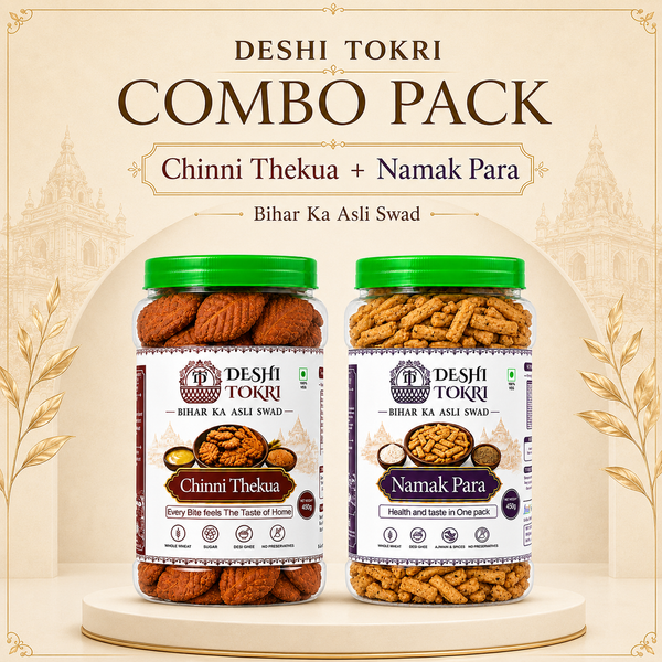 Aata Cheeni Thekua + Aata Namak Para